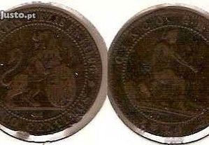 Espanha - 5 Centimos 1870 - mbc