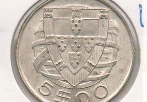 5 Escudos 1951 - soberba prata