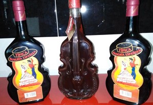 Sangria Espanhola em forma de violino.