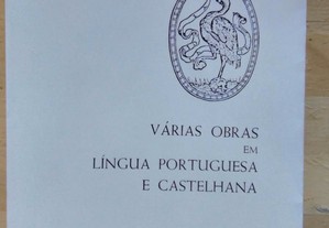 Várias obras em língua portuguesa e castelhana