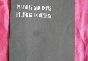 Palavras são estas, Palavras as outras. José Luís Azevedo de Matos. 1974
