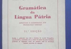 Gramática da Língua Pátria 22 edição Pires de Castro anos 60/70