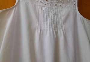 Vestido Sfera cor branco tamanho M - Artigo seminovo