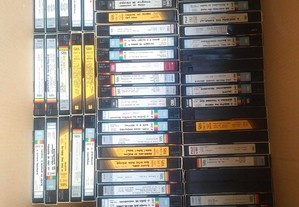 Lote de 250 cassetes vhs gravados com filmes