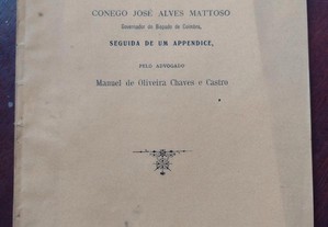 Injusta Pronuncia - Conego José Alves Mattoso 1912