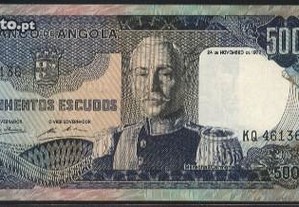 Espadim - Notas de 500$00 de 1972 - Angola