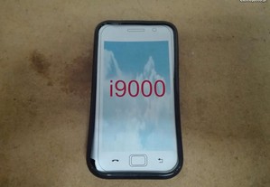 Capa Silicone Samsung S (i9000) Preta/Transparente
