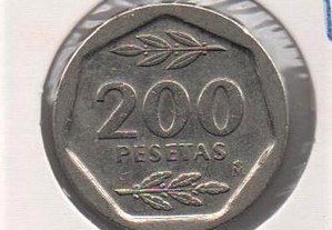 Espanha - 200 Pesetas 1987 - soberba