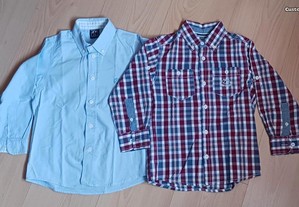 Conjunto de 2 camisas para criança - 4/5 anos
