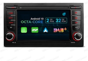 Auto radio android 10 7" para audi a4 b6 b7 00-07 usb gps tactil hd
