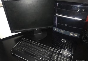 PC Desktop HP Pavilion G5405pt e Monitor LG Flatron