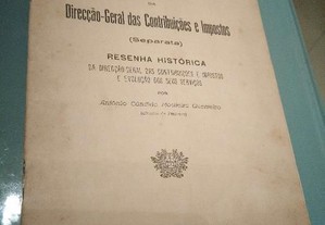 Resenha Histórica da DGCI e Evolução dos seus Serviços 1953 - António Cândido Mouteira Guerreiro