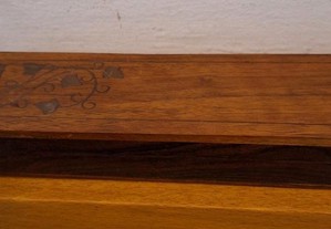 Caixa vintage em madeira, para lápis ou canetas