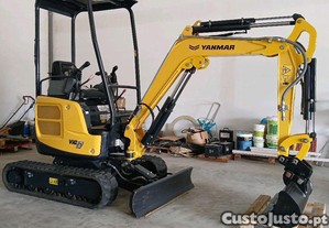 Mini escavadora giratria Yanmar, Apenas 641h, Ano 2022,