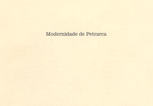 Modernidade de Petrarca
