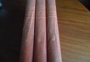 "Leonor Teles" - 3 Volumes de Marcelino Mesquita - 1ª Edição de 1904 a 1905