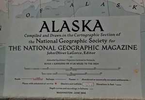 Mapa de Junho 1956, Alaska