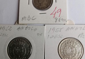 3 moedas prata