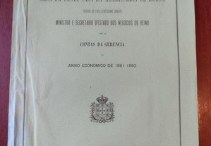 Mesa da Santa Casa da Misericórdia de Lisboa Relatório 1883