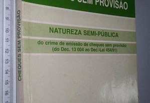 Cheques sem provisão - José Lopes Ribeiro