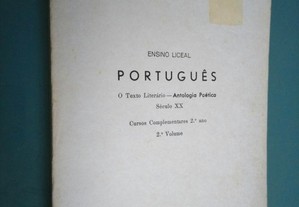 Ensino liceal português (Antologia poética séc. XX) - 2.° ano - 2.°v -