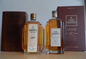 Whiskys - James Martin's 20 Anos Antigo de 1970 e James Martin's 20 Anos de 2016