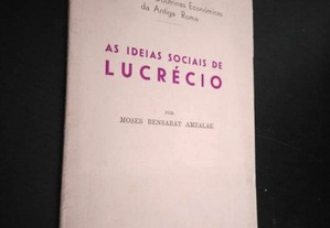 As ideias sociais de Lucrécio - Moses Bensabat Amzalak