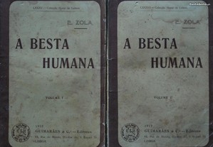 A Besta Humana de Émile Zola -1.ª Edição ano 1912