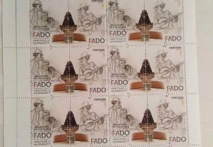 Selos corporativos de Portugal 50% valor catálogo Folha "Fado" 2012