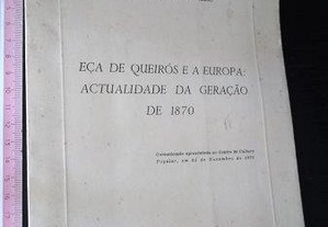 Eça de Queirós e a Europa (Actualidade da geração de 1870) - Henrique Martins de Carvalho