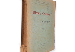 Direito Criminal (Volume I) - Francisco Pereira Coelho / Manuel Rosado Coutinho