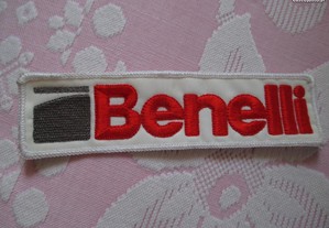 NOVO: Emblema Benelli para coser: 15cmx4cm