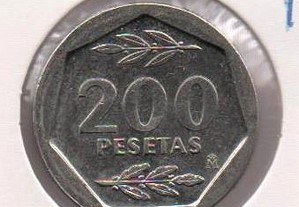 Espanha - 200 Pesetas 1986 - soberba