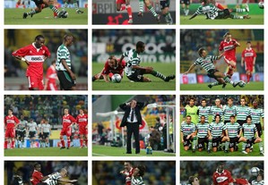 Lote de 28 fotografias do jogo Sporting CP vs Middlesbrough (Taça UEFA 2004/05)