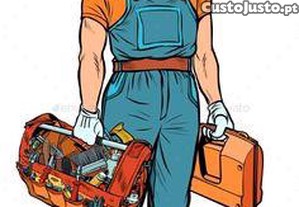 Pedreiros e carpinteiros de cofragem