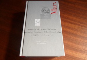 "Manifesto do Partido Comunista", "Manuscritos Económico-Filosóficos de 1844" e "O Capital" (Edição Popular) de Marx