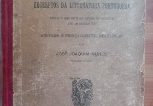 José Joaquim Nunes, Chrestomathia archaica, 1906