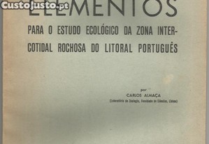 Elementos para o estudo ecolgico da zona intercotidal rochosa do litoral portugus - Portes Grtis