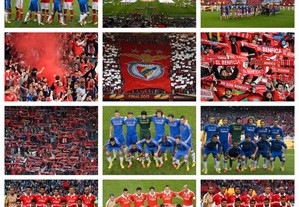 Lote de 68 fotografias do jogo Chelsea vs SL Benfica (Final da Liga Europa 2013)