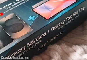 PACK: Galaxy S25 Ultra 512 GB + Galaxy Tab S10 Lite - NOVO E SELADO