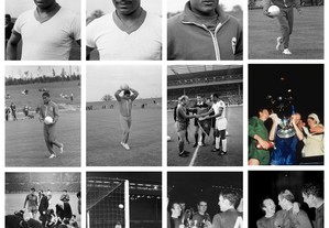 Lote de 84 fotos do jogo Manchester Utd. vs SL Benfica (Final da Taça dos Campeões Europeus 1968)