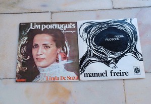Vinil Singles de Linda de Suza e Manuel Freire