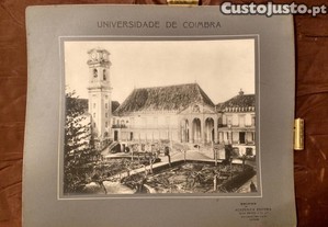 Foto antiga da Universidade de Coimbra - grandes dimensões