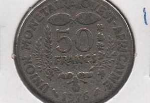 Estados da África Ocidental - 50 Francs 1976 - bc
