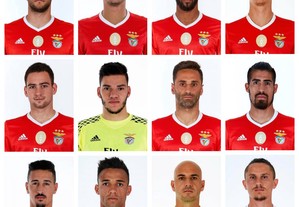 Lote de 29 fotografias do SL Benfica (2016/17)