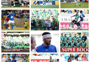 Lote de 30 fotografias do jogo Sporting CP vs Belenenses (2009/10)