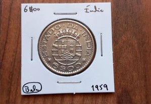 Moeda 6$00 Índia 1959
