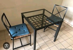 Mesa ikea +2 cadeiras 40
