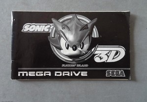 Catálogo / Manual de Instruções Sega Mega Drive Sonic 3D Flickies' Island