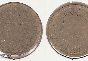 EUA - V Cents 1901 - bc
